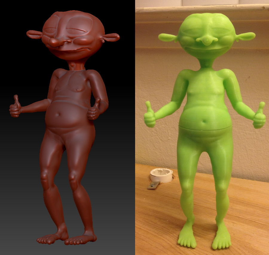 Oracle Figurine - Zbrush Model and 3D Print