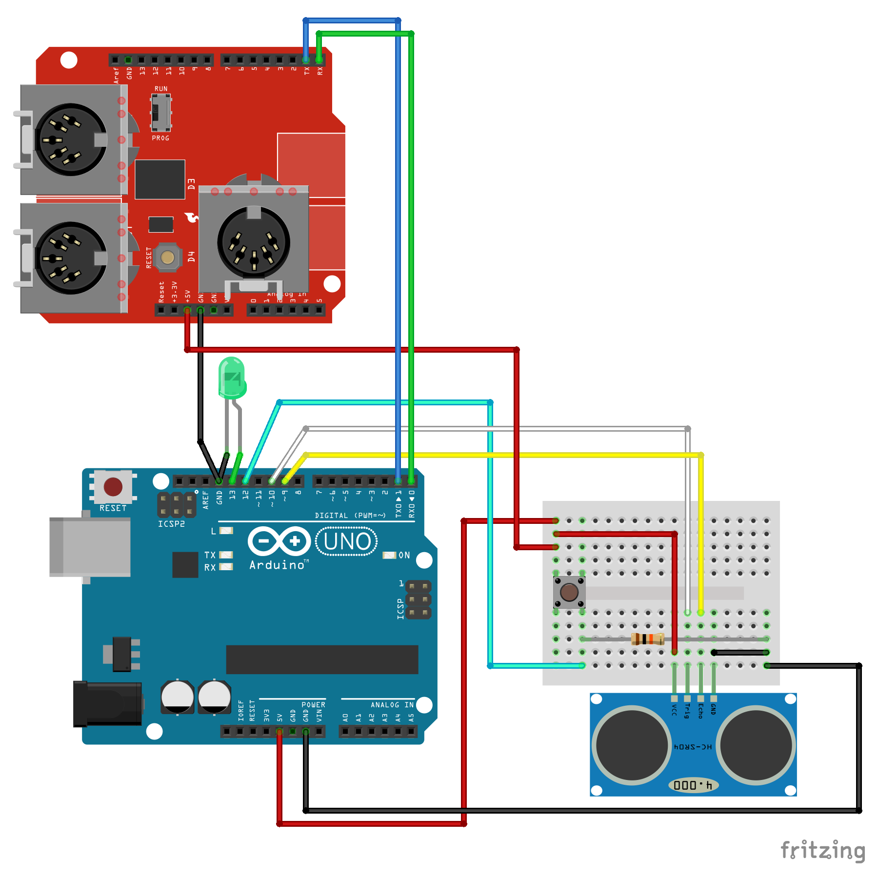 MIDI Theremin Diagram