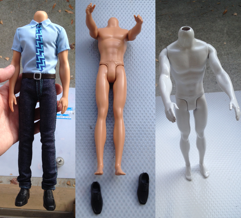 Ken Beheaded, Beclothed, and be painted